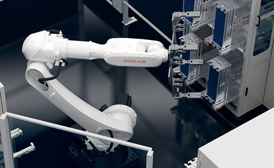 太陽電池製造におけるNB80ロボット